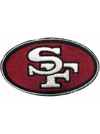 NFL 49er SAN FRANCISCO FOOTBALL IRON ON EMBROIDERED PATCH #01