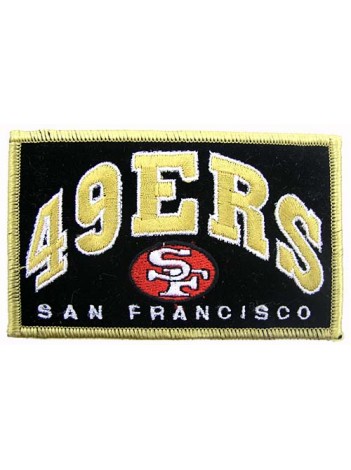 NFL 49er SAN FRANCISCO FOOTBALL IRON ON EMBROIDERED PATCH #03