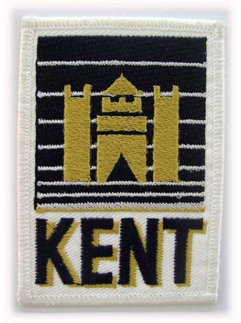 KENT TOBACCO IRON ON EMBROIDERED PATCH 