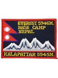 NEPAL MOUNT EVEREST BASE CAMP EMBROIDERED PATCH #01