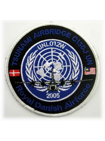 ROYAL DANISH AIRFORCE TSUNAMI AIRBRIDGE C130J UN PATCH