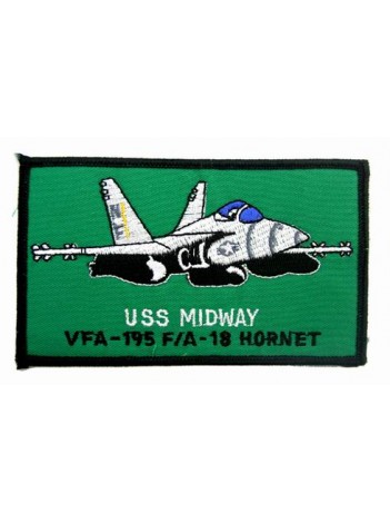 USAF MIDWAY VFA195- FA18 HORNET PATCH