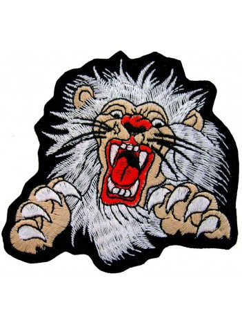 LIONBIKER IRON ON EMBROIDERED PATCH #03