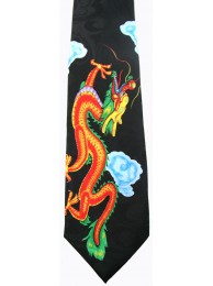 ORIENTAL DRAGON TIE NOVELTY NECKTIE #08